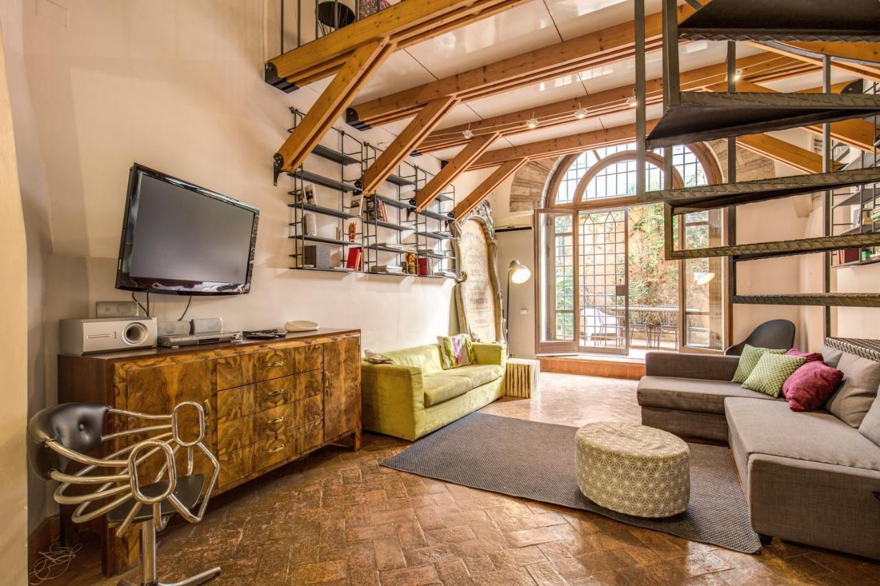 Trastevere Hyperloft & Garden Apartment Rome Luaran gambar